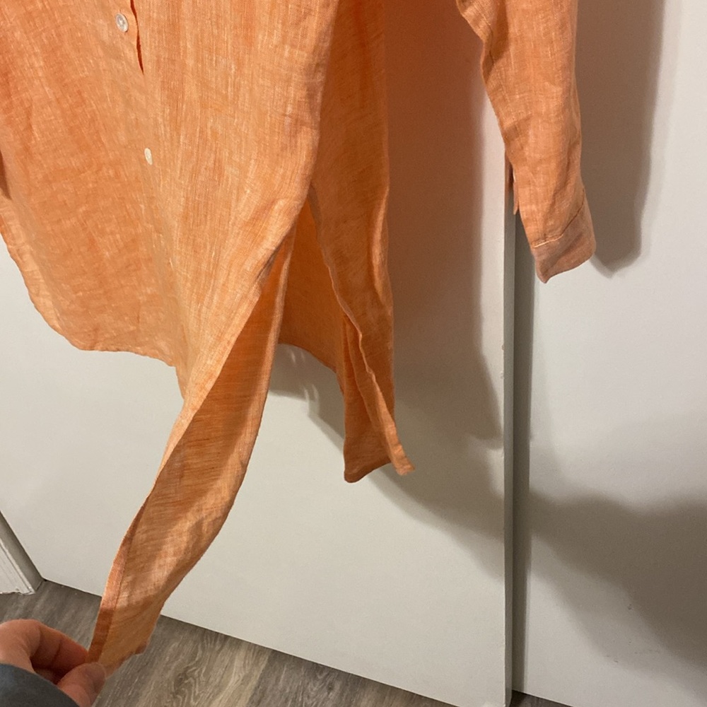 J. Jill Peach linen Tunic Top - Picture 11 of 14
